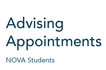 Advising Appointments - NOVA Students